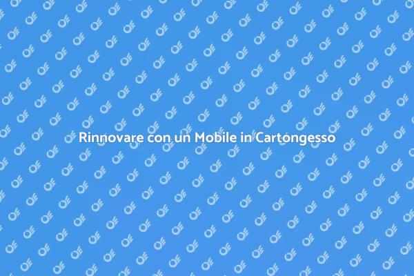 Mobile in Cartongesso: Eleganza e Funzionalità