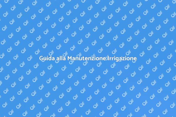 Cura del Tuo Impianto di Irrigazione