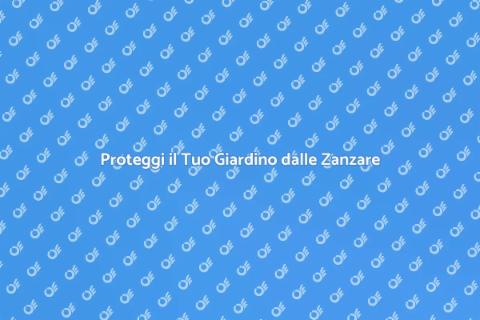 Controllo Zanzare: Estate Sereno
