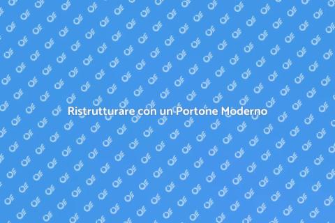 Portone Basculante Moderno per Casa
