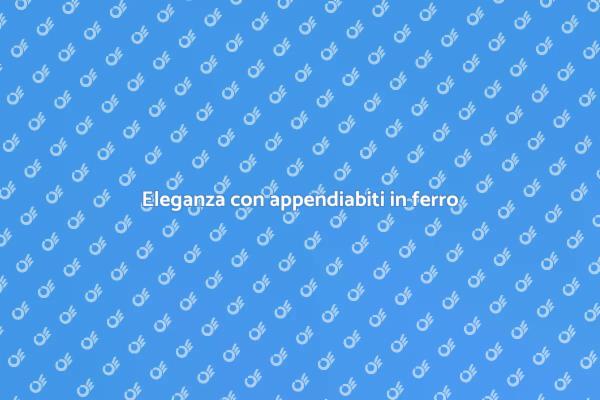 Appendiabiti in ferro per ogni ambiente