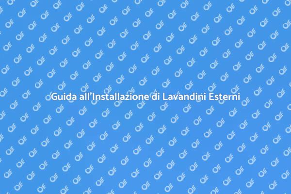 Come Installare un Lavandino Esterno