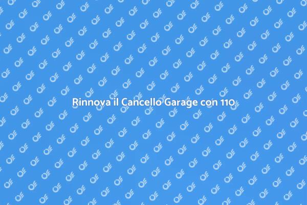Ristruttura il Cancello del Garage