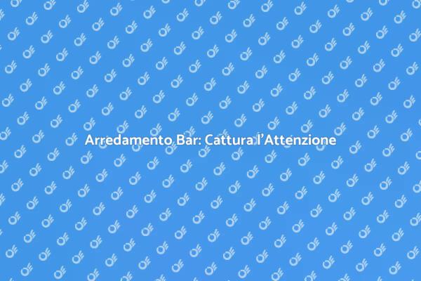 Vetrina Bar: Il Tuo Stile in Mostra