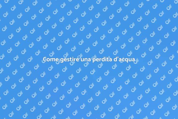 Soluzioni per perdite d'acqua in casa
