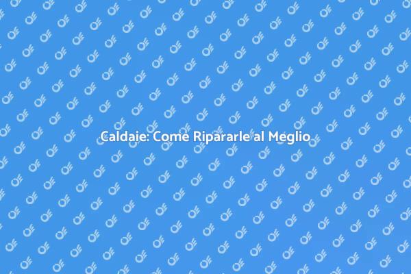 Guida alla Riparazione della Caldaia