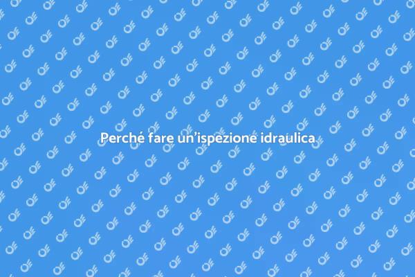 Ispezione idraulica: un passo fondamentale