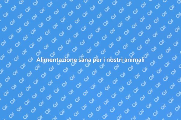 Nutrizione per il benessere degli animali