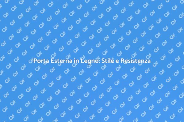 Trasforma la Tua Casa con una Porta in Legno