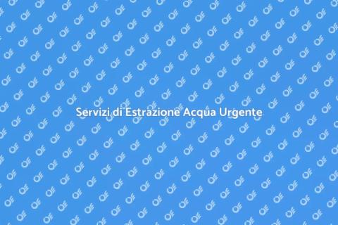 Estrazione Acqua di Emergenza