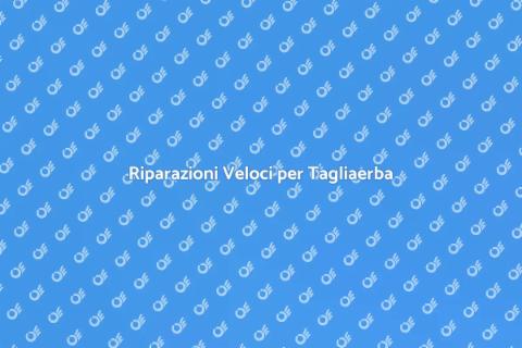 Riparazione Tagliaerba a Domicilio