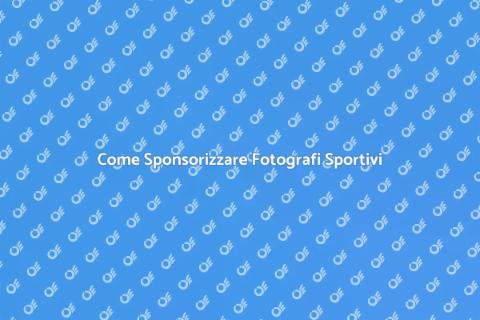 Sponsorizzazione per Fotografi Sportivi
