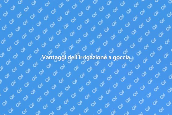 L'irrigazione a goccia per il tuo giardino