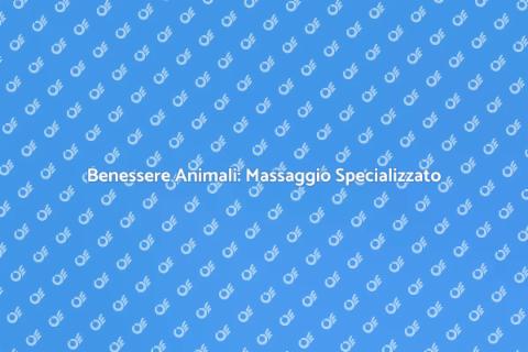Massaggiatore Specializzato per Animali