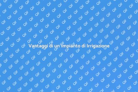 Impianto di Irrigazione per Giardini