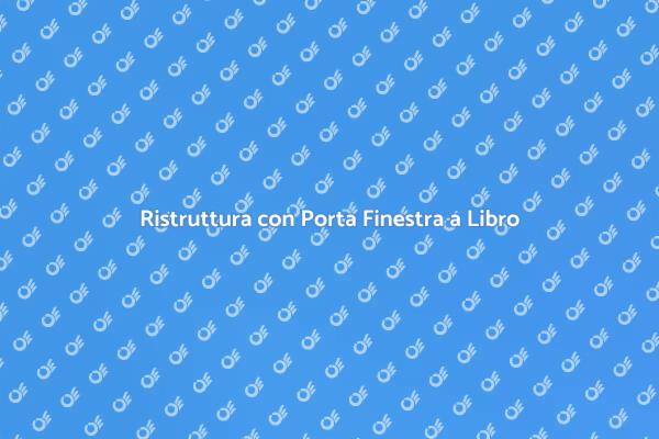 Innovazione: Porta Finestra a Libro