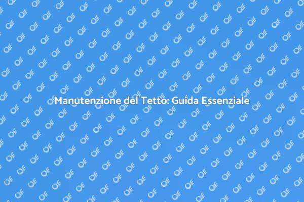 Pulizia e Cura del Tetto: Scopri di Più