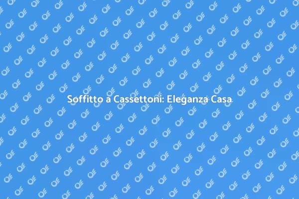 Montaggio Soffitto a Cassettoni Facile