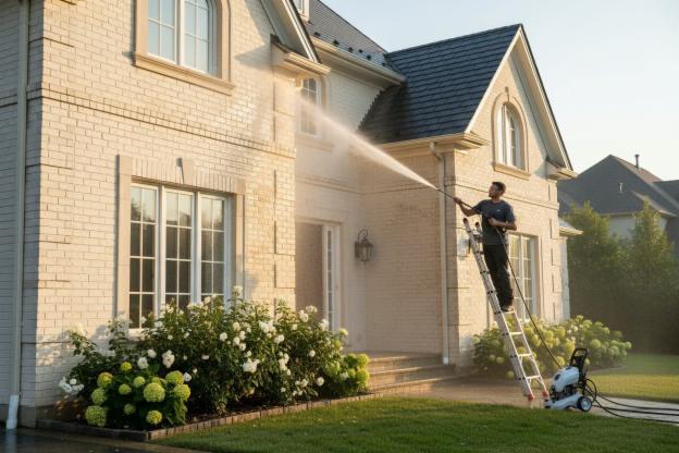 Quanto costa lavare a pressione l'esterno di una casa?