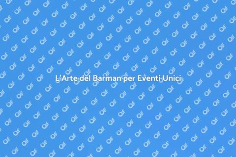 Barman Professionista per Eventi Speciali