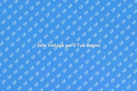 Lavabo Bagno con Rubinetteria Vintage