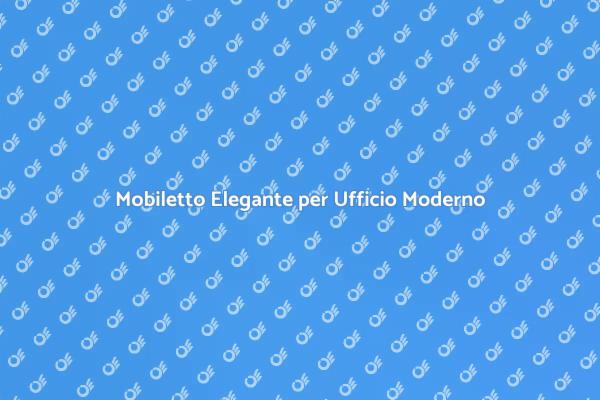 Scopri il Mobiletto con Ante Elegante