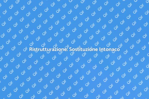 Intonaco Nuovo per una Casa Rinnovata