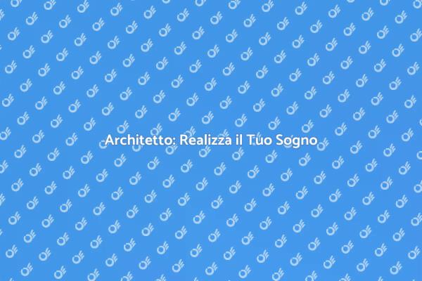 Realizza il tuo progetto con un architetto