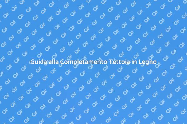 Completare una Tettoia in Legno Facile