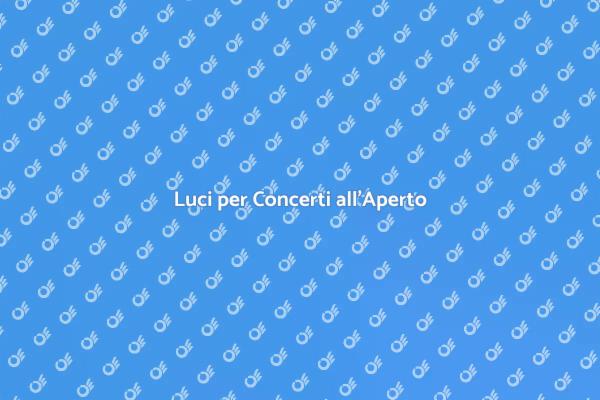Trasforma il Tuo Concerto con la Luce