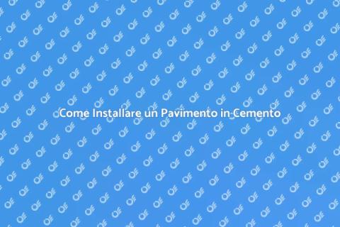 Pavimento in Cemento: Installazione Facile