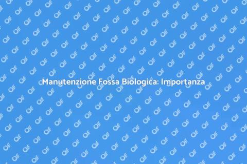 Disostruzione Fossa Biologica: Guida