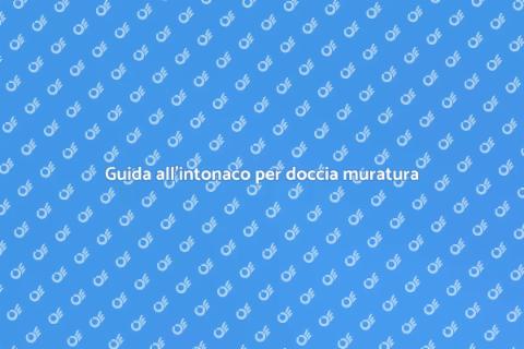 Intonaco per doccia in muratura