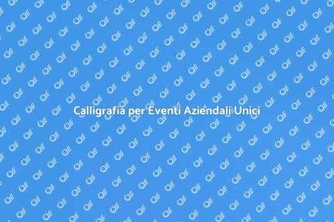 Assumere un Calligrafo per la Festa