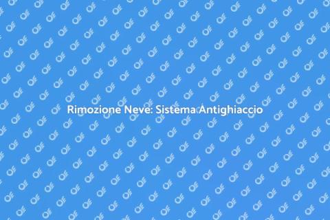 Sistema Antighiaccio per Neve Facile
