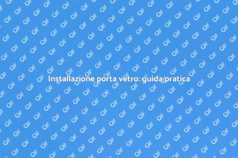 Porta d'ingresso in vetro: eleganza