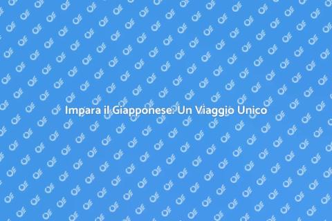 Lezioni di Giapponese: Impara Facile