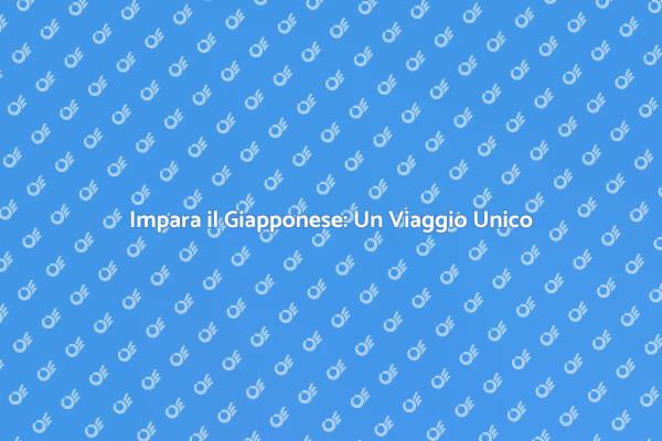 Giapponese: Lezioni e Cultura Unica