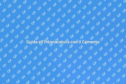 Intonacare il muro con il cemento