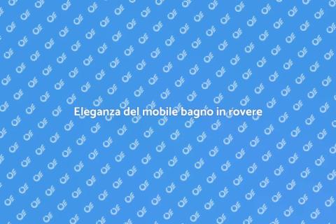 Mobile bagno in rovere massello