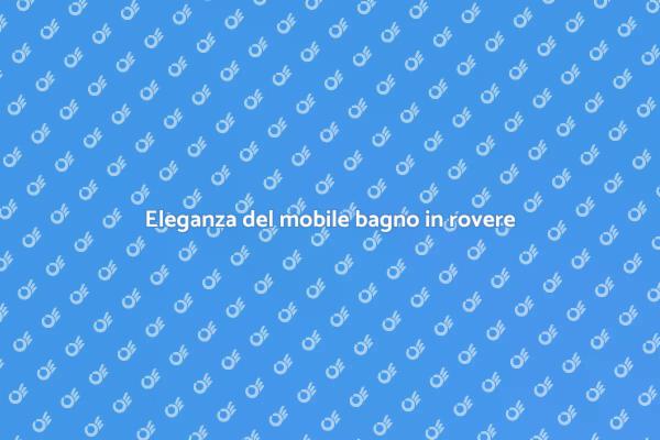 Trasforma il tuo bagno con rovere massello