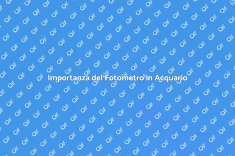 Fotometro per Acqua Acquario Essenziale