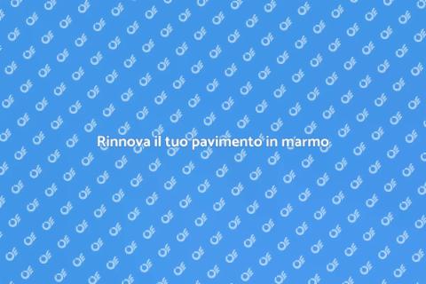 Rinnovare pavimento marmo bianco