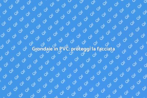 Protezione facciata manutenzione grondaie