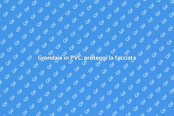 Manutenzione grondaie: protezione facciata