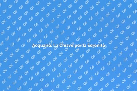 Acquario: Oasi di Serenità in Casa