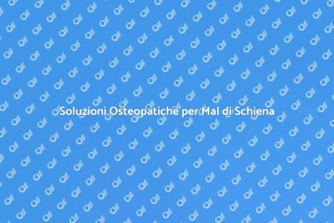 Trattamento Osteopatico per Mal di Schiena