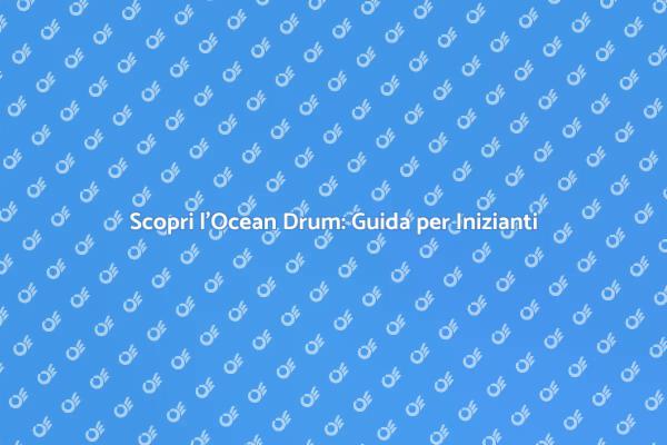 L'Ocean Drum: Suoni Incantevoli per Te