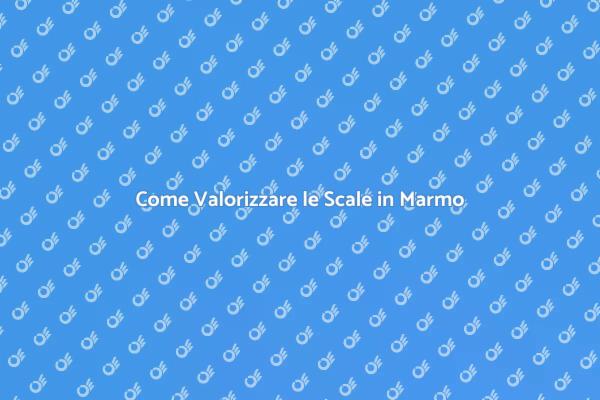 Eleganza delle Scale in Marmo
