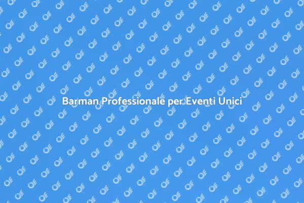 Trasforma la Tua Festa con un Barman